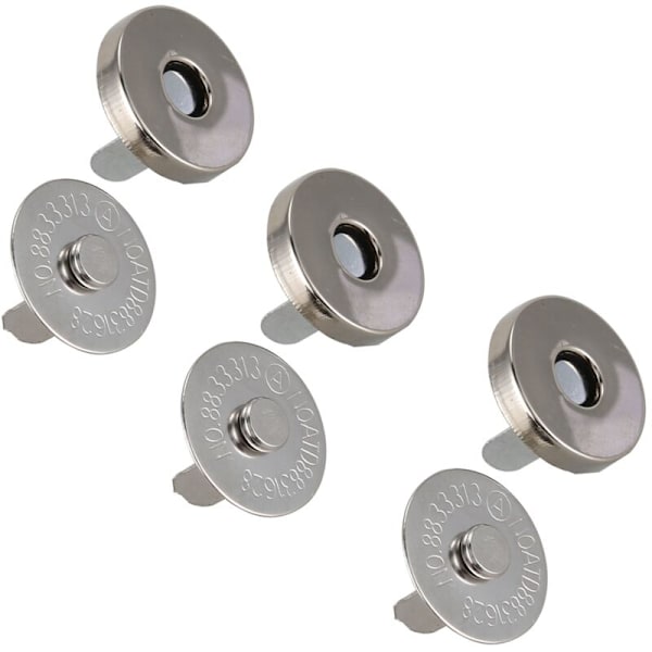 60 Sett Magnetiske Trykknapper 18mm - Perfekt for Sy, Håndverk, Håndlaget, Klær, Lær