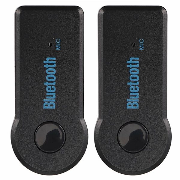 2X Bluetooth 3,5 mm AUX Audio Stereo Musikbilmottagare Adapter
