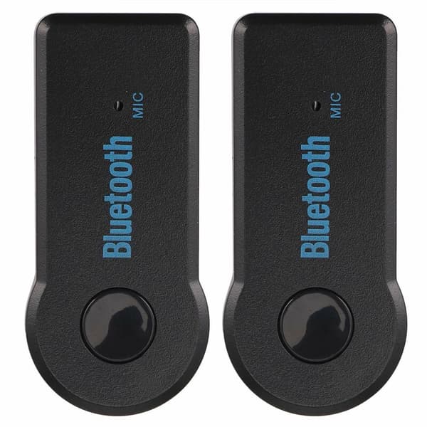 2X Bluetooth 3.5mm AUX Audio Stereo Musikkbilmottakeradapter