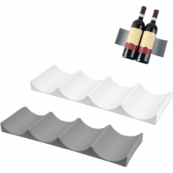 2 Styk Køleskabsflaskeholder, Vinflaskeholder, Køleskabsflaskeopbevaring, Vinflaskeholder