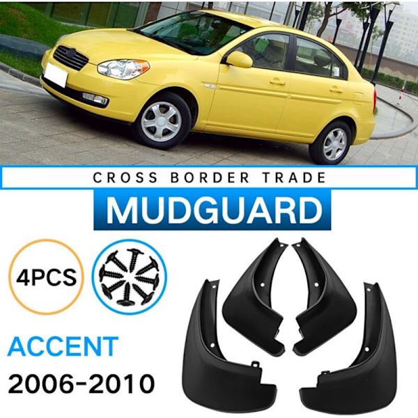 - Bilskærme til 2006-2010 Accent - Stænklapper - Stænklapper - Stænklapper - Stænklapper Biltilbehør