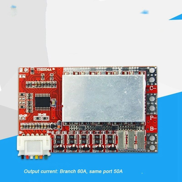 5S 50A BMS-kortti 3.7V LiFePO4 -akkukortti tasapainotuksella