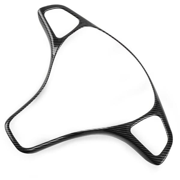 2X Deksel for rattpanel for W213 W205 X253 C E GLC 2014-2017 (Fiber Texture)