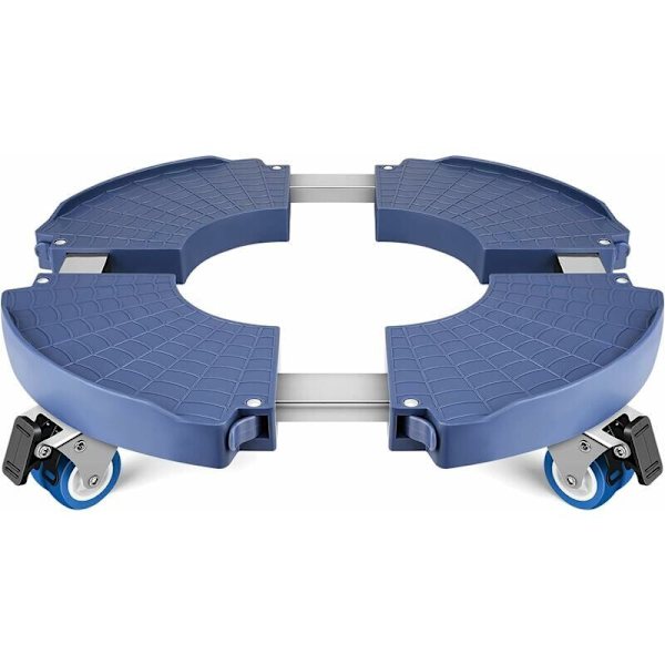 Planteholder på hjul, 40-58 cm justerbar planteholder til blomsterpotteparasolbase - rullebakke til indendørs og udendørs brug, belastningskapacitet 150 kg
