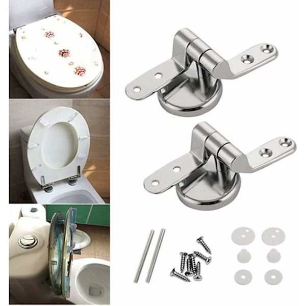 WC-istuimen saranan korjauskiinnikkeet Sinkkiseos WC-istuimen sarana Istuimen sarana puulle, hartsi MDF WC-istuimelle