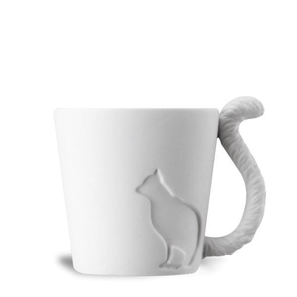 Katte keramikkrus med dyrehalehåndtag