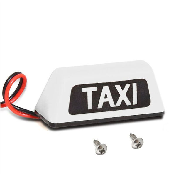 Universell TAXI-biltakslampa för RC 1/10 RV 1/8 Off-Road Climbing Vehicle DIY Retrofit R160 Vit
