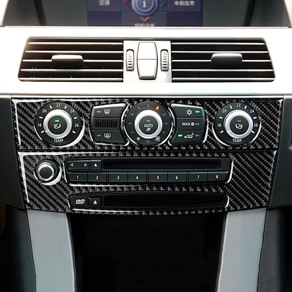 Bil Central Control CD Panel Cover Trim Stickers til 5 Serie E60 2008 2009 2010 Tilbehør