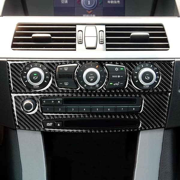 Dekselklistremer for bilens sentrale kontroll-CD-panel for 5-serie E60 2008 2009 2010 Tilbehør