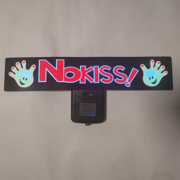 NoKiss Glow Panel Lysutsendende Vindus Racing Bilklistre Frontrute Dekorative LED Lys Tilbehør