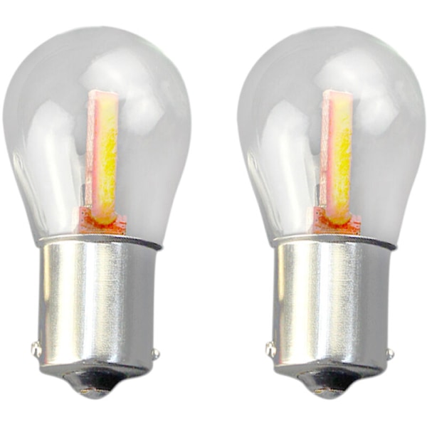 1156 Ba15S Blinklys Pære Backup Revers Signallampe Hvit Led
