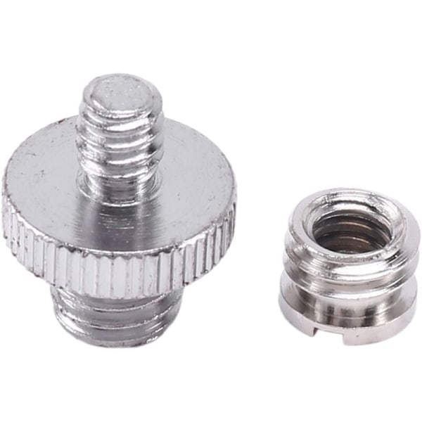 1/4 tum 3/8 tum omvandlare gängad skruvadapter set för kamera/stativ/monopod/kulhuvud/ljusstativ