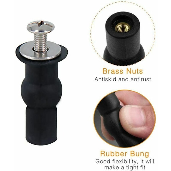 Toalettlockfäste, Toalettlockfäste Tillbehör Passar Alla Toaletter (18mm)