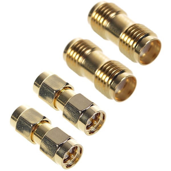 2 stk. Sma han til Sma han stik 2 stk. Sma hun til Sma RF koaksial adapter stik