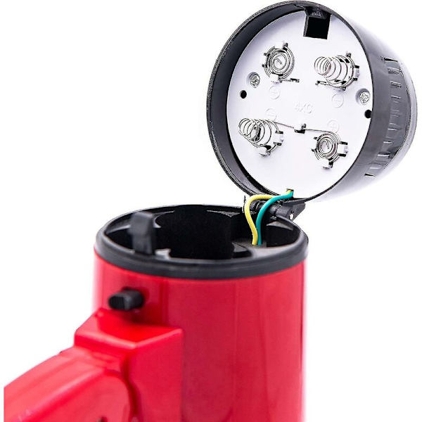 Bærbar megafon med 20 watt effekt, innebygd sirene/alarm, justerbart volum - stropp, kraftig og lett
