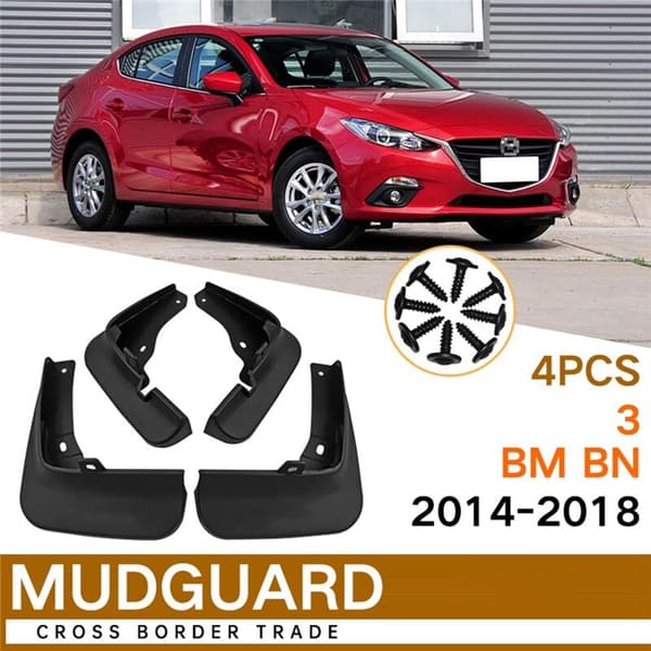4 stänkskydd för bil 3 BM BN Axela Hatchback 2014-2018