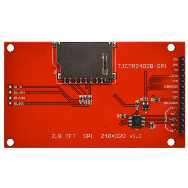 2,8 tuuman 240x320 SPI TFT LCD -näyttömoduuli SPI-sarjaportti 51 Drive ILI9341V LCD -sarjaporttimoduuli STM32 Drive -näyttö