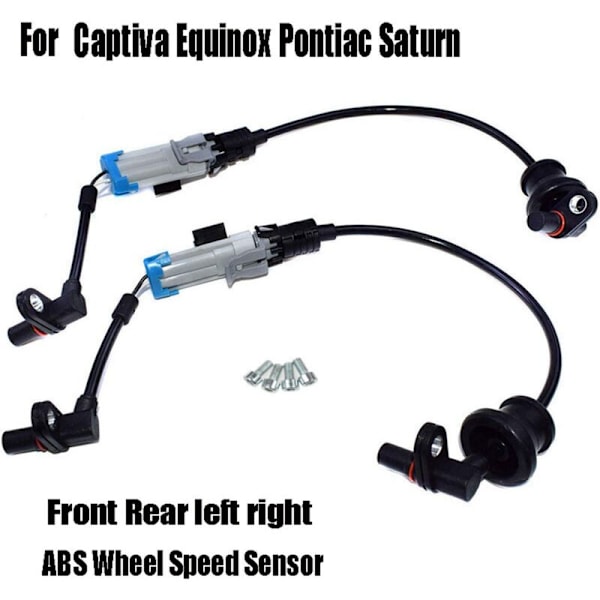1 Set/4 st bakre vänster höger ABS hjulhastighetssensor 96626078 96626080 för Captiva