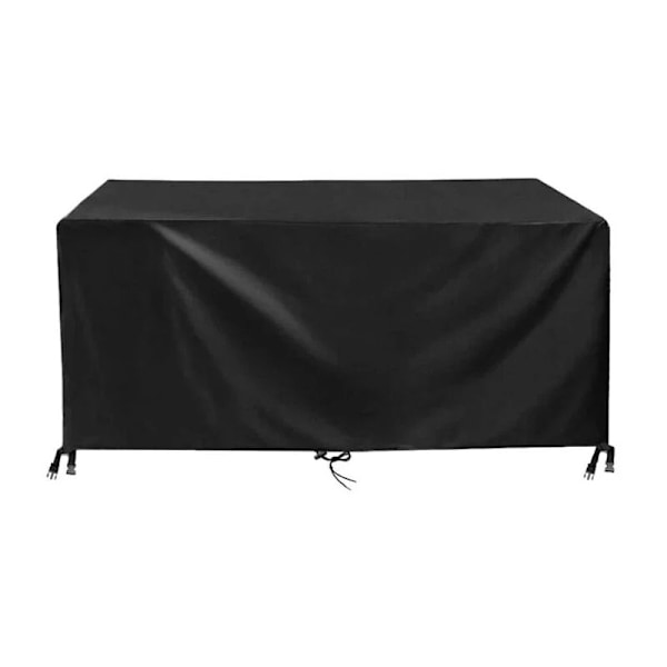 Havebordsovertræk 150x90x75cm Sort 420D Oxfordstof Vandafvisende Anti-UV Beskyttelse Havebordsovertræk Beskyttende Overtræk til Havemøbler med