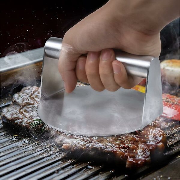 Painallus, Pyöreä Smash-Painallus, Grillausvarusteiden Sarja, Hamburgerpihvien Muotoilija ja Puristin