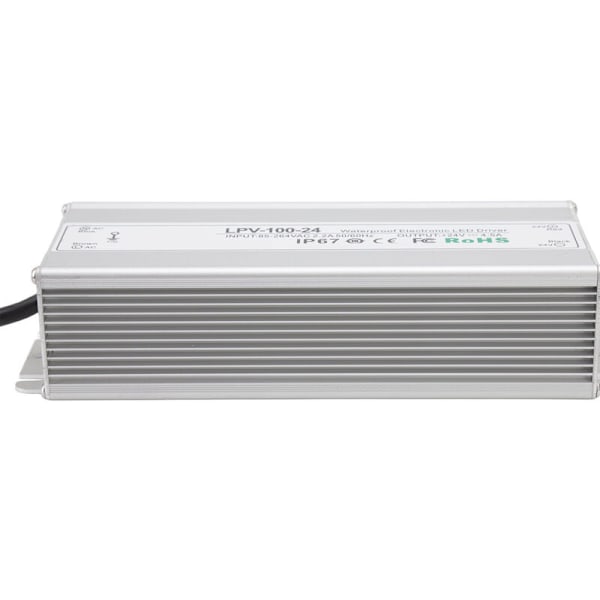 IP67 Vattentät Konstant Spänning Strömadapter Transformator LED-drivrutin 100W 24V 4.5A