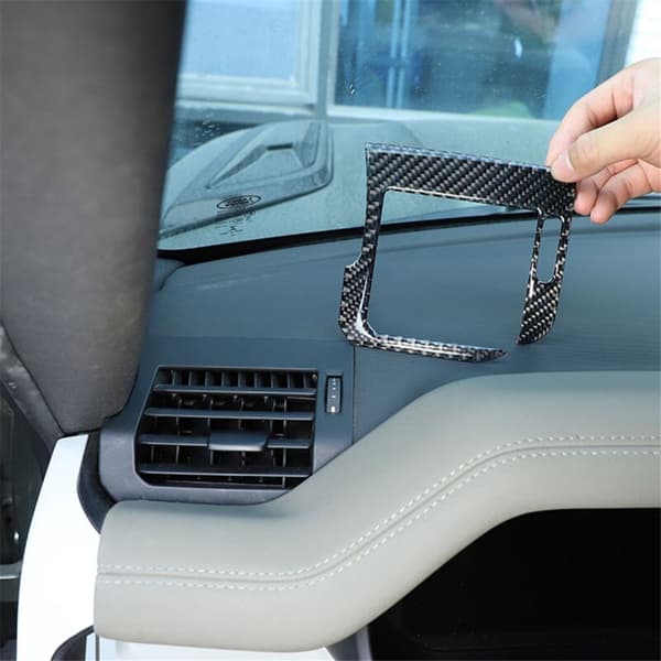 Fiber til 90 110 130 2020-2024 Dashboard Side Air Vent Cover Trim Interiør Tilbehør