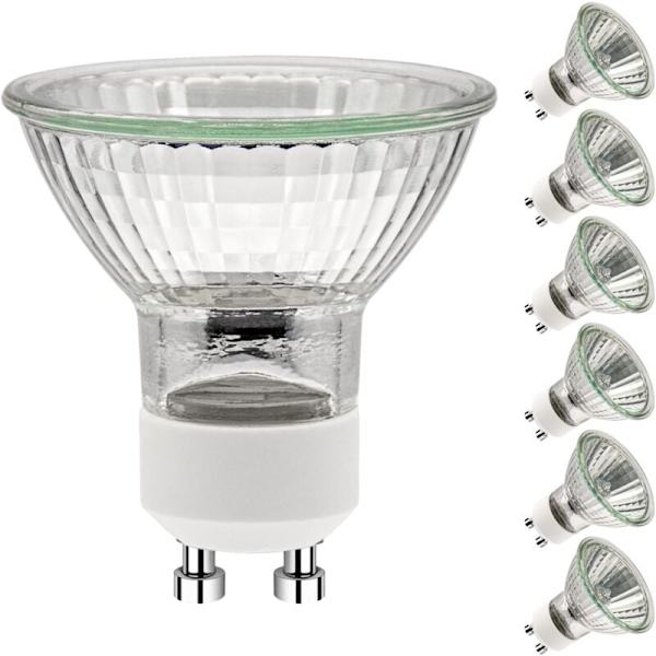 GU10 35W Pærer, GU10 Halogenpærer, Spotlys Pære AC 230V 35W, GU10 Halogen Halogenpærer 2 Pins 35° Strålevinkel 2700K Dæmpbar Varmt Hvid, Pakke af
