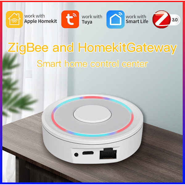 Tuya Apple HomeKit Dubbel-läges trådbunden ZigBee Gateway smart home röststyrningssystem - ZigBee nollbrand 1 väg
