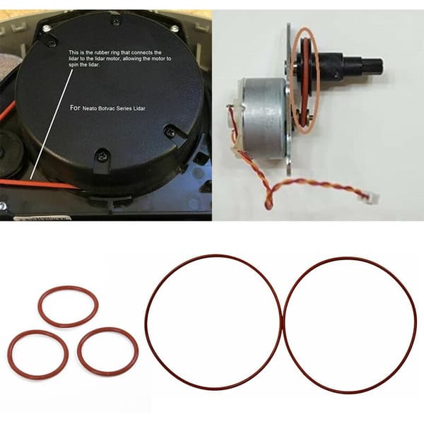 3 stk. serieudskiftning sidebørste motor O-ring drivrem til D75 D80 D85 70 75 80 85 støvsugerforsegling