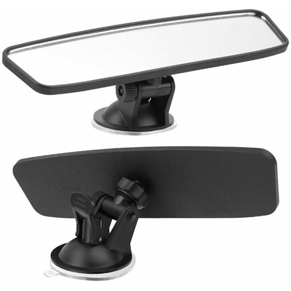 2PC Universal Interior Rear View Mirror 360° Rotation Wide Angle Rear View Mirror Suction Cup Adjustable Auto Rearview Mirror Auto Parts,KINA,200x6