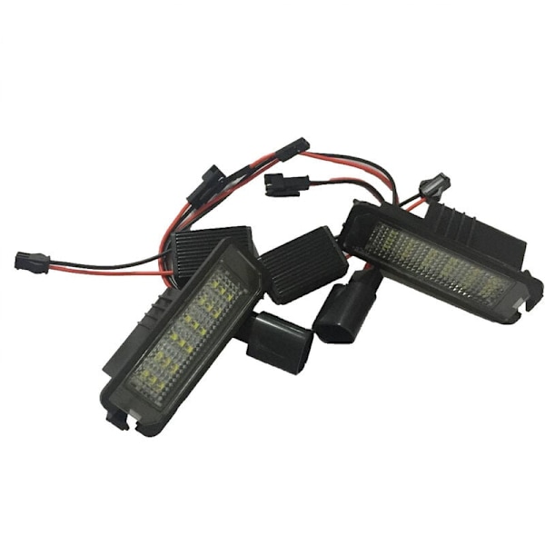 2 x 24 LED-skiltlys for B6 B7 Golf MK5 MK6