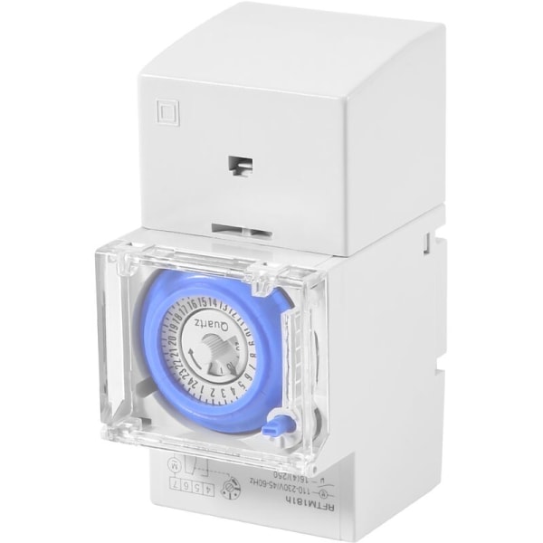 Sul181H Mekanisk Timer 24 Timers Elektrisk Bryter Relé Programmerbar Timer 24 Timers Din Skinne Timer Bryter
