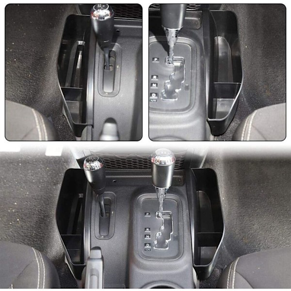 Midtkonsoll-arrangør for 2011-2018 JK JKU Side Gear Shift Oppbevaringsboks Tilbehør