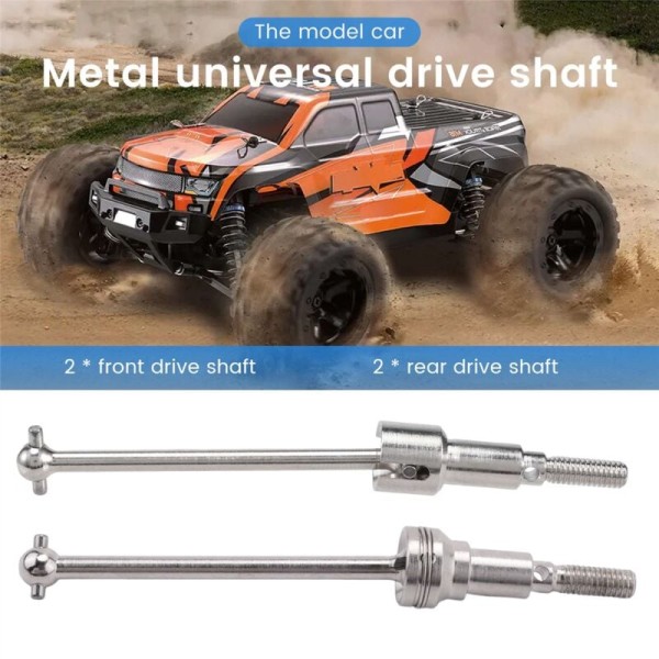 Metalldrivaxel och bakre för HBX 16889 16889A 16890 16890A SG1601 SG1602 1/16 Fjärrkontrollbil Uppgraderingsdelar