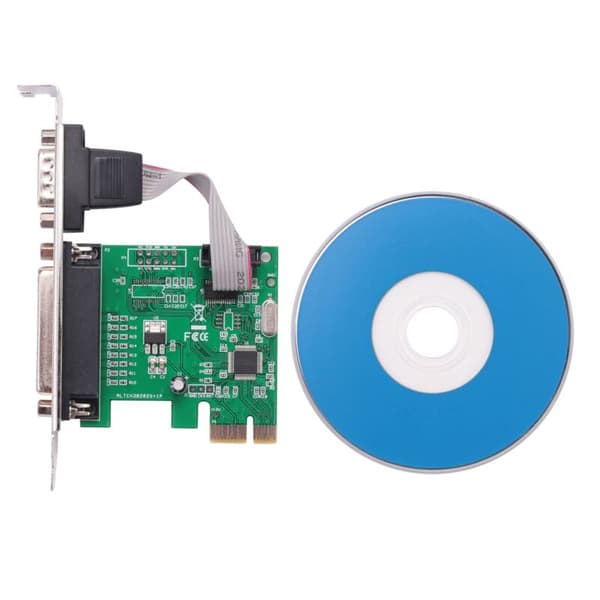 Seriel port Rs232 -232 parallelport printer Com og DB25 til PCI-E PCI kort adapter konverter Wch382L