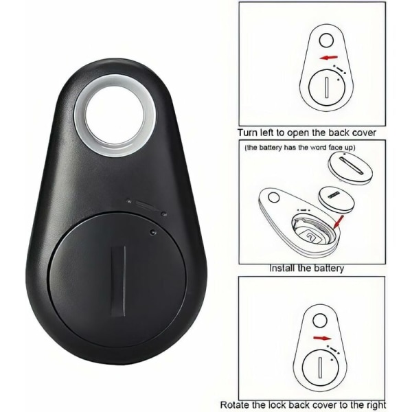 4x Smart Tracker Key Finder Locator Bluetooth Trådløs Anti Lost Alarm Sensor Enhet Fjernkontroll for barn Plassering Telefonnøkler Lommebøker Bagasje It