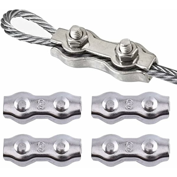 Stål Kabelbinder, Tovbindere, Duplex Klips, M3 Dobbelt Kabelbinder, Dobbelt Rustfrit Stål Kabelbinder, M3 Rustfrit Stål Kabelbinder til Fastgørelse af en Cl