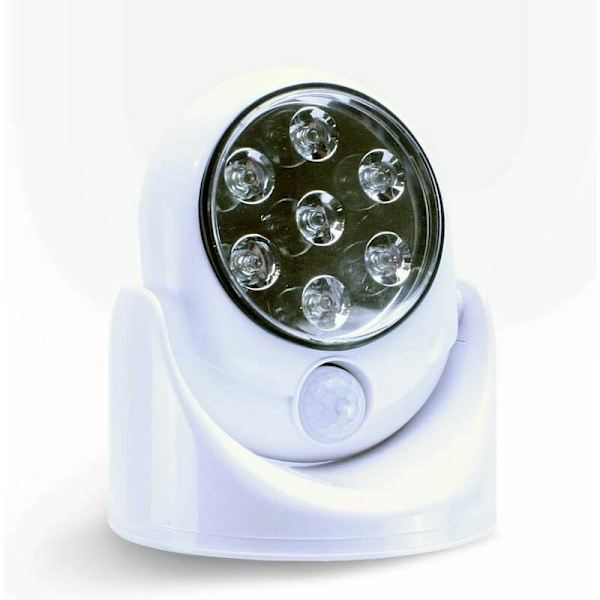 Langaton 7 LED-lamppu liiketunnistimella – 360 astetta pyörivä, Starlight, Sunny