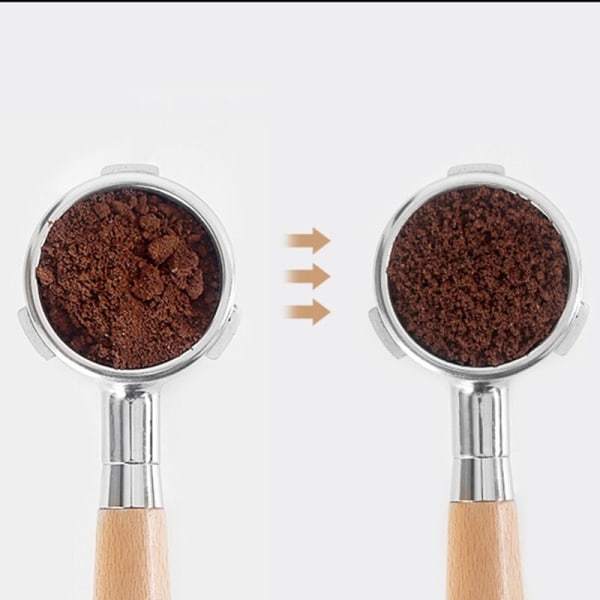 Espresso Kaffeerührer Espresso Dosierwerkzeug Tragbare Espresso Dosierwerkzeuge, 6 Nadeln in Walnussfarbe