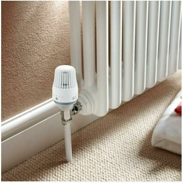 Sæt med 4 termostater til udskiftning af termostater til radiatorventiler