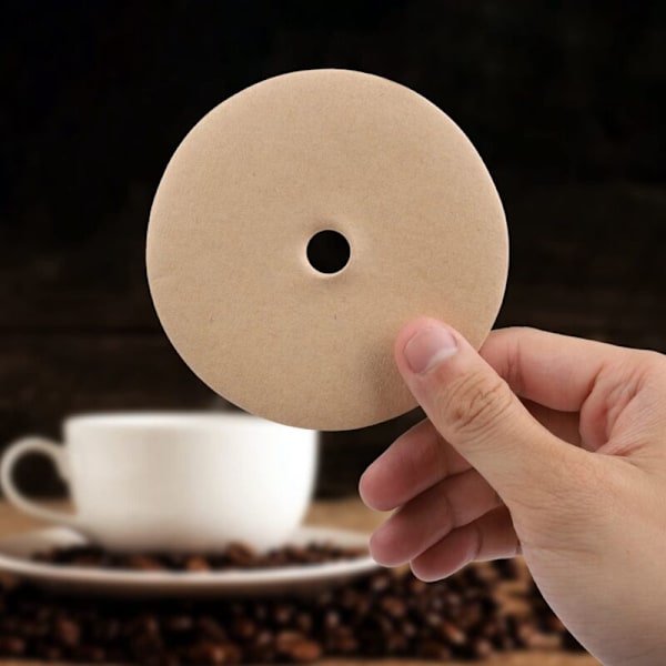 800 stk Runde Kaffeefiltre, 3,75 tommer Kaffeefiltre Ubleget Disk Kaffeefiltre Kaffeefilter