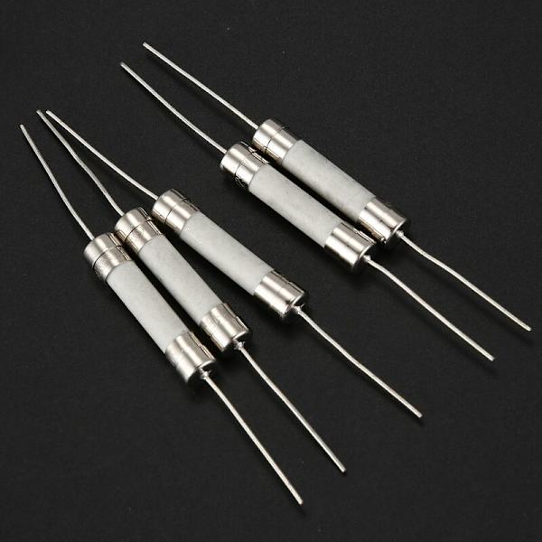 100 stk. sikringstype afbryder sikring -A 15A 250V 6,3 x 32 mm bly lige fod dobbelt hat