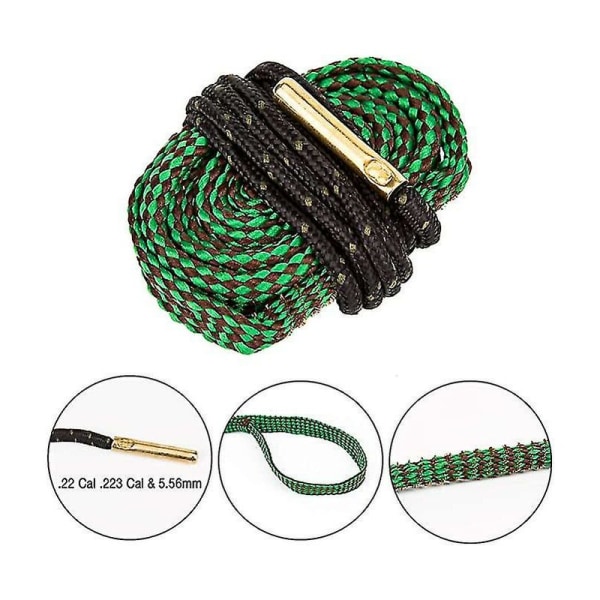 2 stk Bore Snake Gun Snake Gun Bore Cleaner Med Innebygd Messingbørste Boresnake For Rifle Pistol & Shotgun