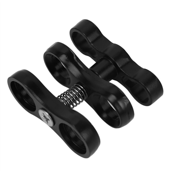 5X Aluminium Legering Dykkeudstyr Dykke Lys Dobbelt Kugleled Arm og 5 Klips Butterfly