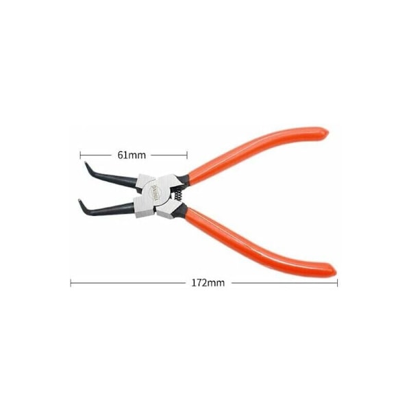 Sats med 4 Cirkelpliers, Inre och Yttre Cirkelpliers med Väska, Längd 180mm, Spetsstorlek 1.6mm-