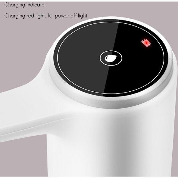 Flaskpump USB-laddning Automatisk drickspump Bärbar elektrisk dispenserbrytare för pumpning av vatten