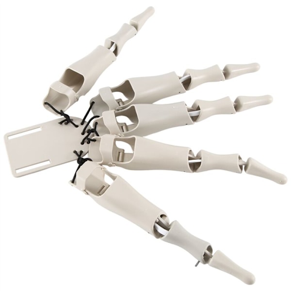 Valkoinen Halloween nivelletty sormiluukädet Realistinen kauhu Ghost Claw Props Sormi