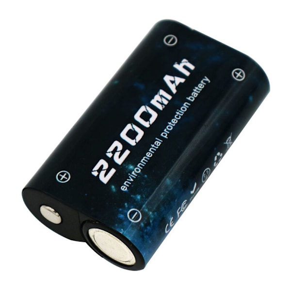 Akkupaketti 2X2550MAh Ladattava Akku Xbox One / Xbox One S / Xbox One X / Xbox One Elite Langaton Ohjain (Akku ja Laturi)