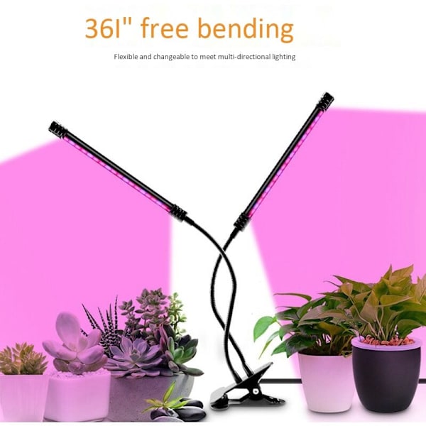 30W USB-kasvikasvatuslamppu, LED-täyden spektrin kasvatuslamput, taimien kukkafytolamppu sisätilojen vesiviljelykasveille