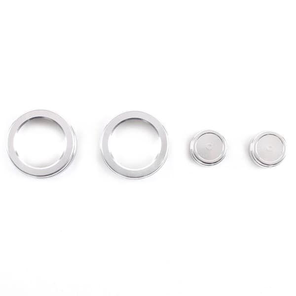 Knappkåpa för luftkonditionering i bil, inredningsdetalj för 3-serien E90 E92 E93 2006-2012, silver